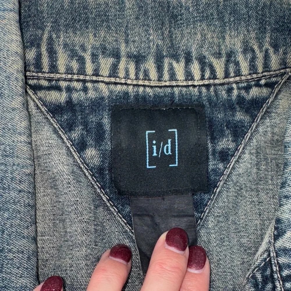 Vintage trucker denim jacket ID wear size medium